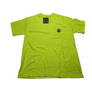 Made In Detroit Mens Pocket T-Shirt Neon Graphic Tee Anvil Large‎ L NWT